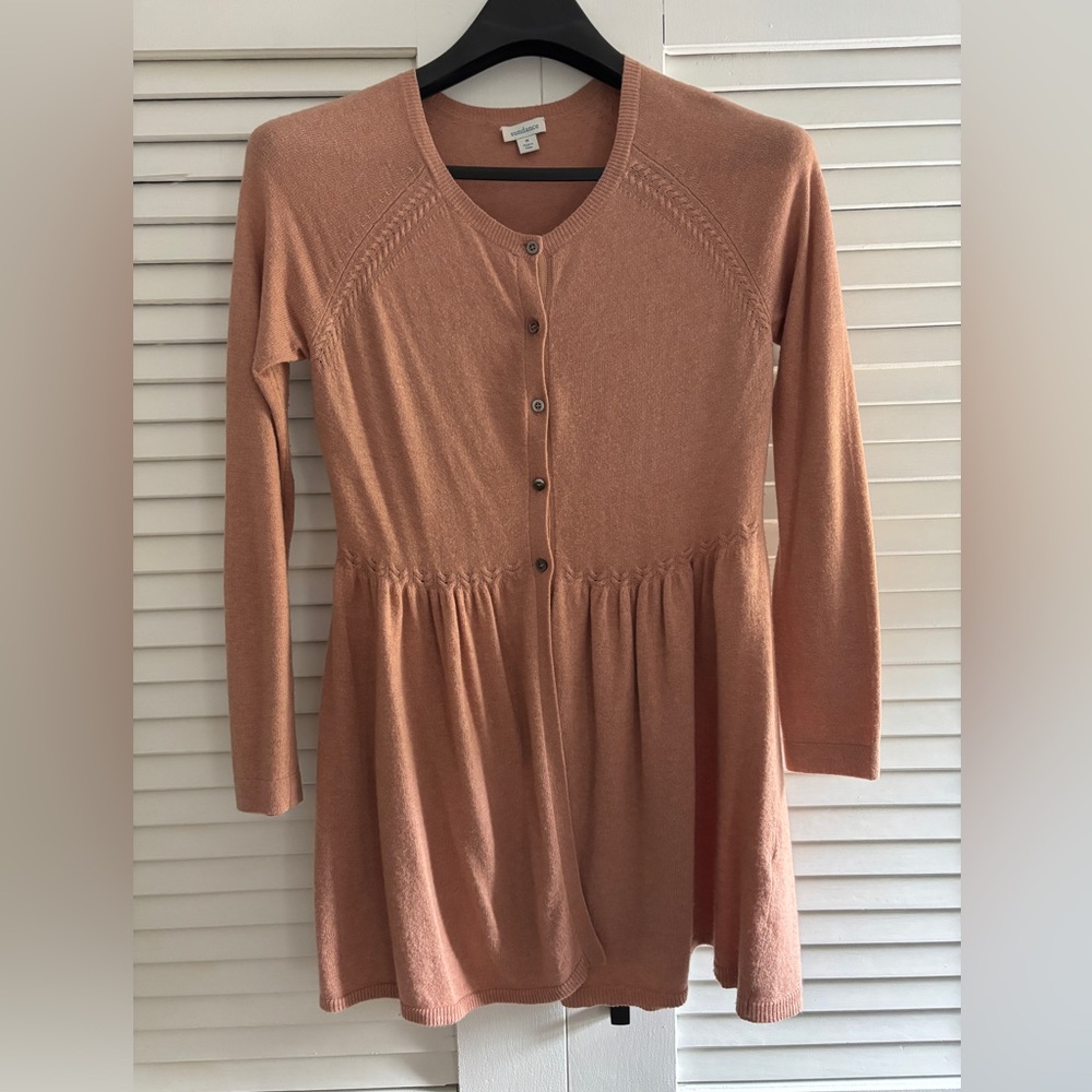Sundance rose colored cardigan
